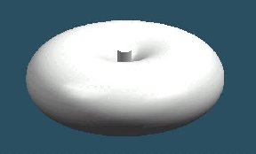 A representation of the radiation of waves which from a vertical element antenna
