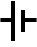 Not a link but the circuit diagram of a single cell. This looks like a line with a break in it. At One side of the break there is a vertical line which is longer than a similar vertical line drawn on the the other side of the break to show which shows difference between negative and positive.