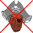 Not a link
			      - a graphic showing a pirate to remind you not to talk to
				  unlicence amateurs who are sometimes called pirates of the air waves